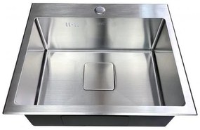 Кухненска мивка ICK 5032, Inter Ceramic, алпака, едно корито, със сифон, 50x42см