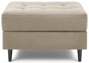 Бежово кадифено столче за крака Santo - Milo Casa