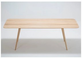 Трапезна маса от масивна дъбова дървесина , 220 x 90 cm Stafa - Gazzda