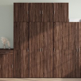 Sonata H Висок шкаф, кафяв дъб, 80x42,5x249 см, инженерно дърво