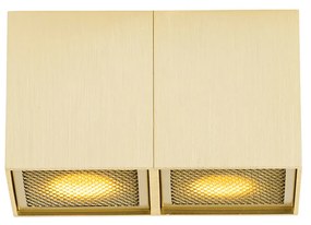 Дизайнерски прожектор златен 2-светлина - Qubo Honey