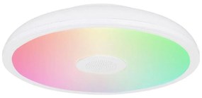 Globo - LED RGB Лампа за баня с високоговорител RAFFY LED/18W/230V IP44 + д.у.