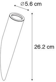 Модерна стенна лампа черна GU10 50mm - Slam