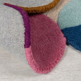 Бежов ръчно изработен вълнен килим 200x290 cm Mia Textured Scallop – Flair Rugs