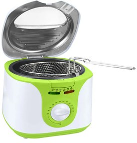 Фритюрник SAPIR SP-1980-DF, 1300W, 2 литра, Фиксиран съд с незалепващо покритие, GS Сертификат