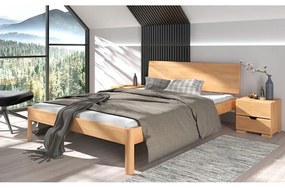 Двойно легло от букова дървесина 200x200 см в естествен цвят Ammer - Skandica