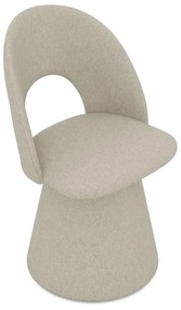 Бежов тапициран трапезен стол Kalo – Makamii