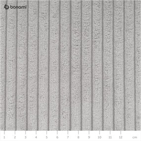 Светлосив велурен U-образен разтегателен диван Nihad - Bobochic Paris