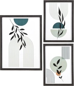 Черна рамка 3 бр. висяща 30x40 cm Aspen – House Nordic