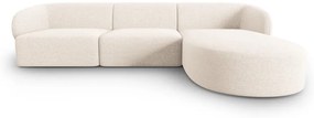Кремав ъглов диван, десен ъгъл Shane - Micadoni Home