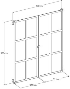 Комплект от 2 бр Glass doors Библиотечка Mayer