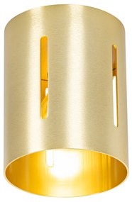 Дизайнерска таванна лампа златиста със светлинен ефект - Yana