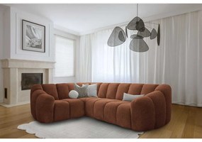 Теракотен ъглов диван (ляв ъгъл/L форма) Shell – Miuform