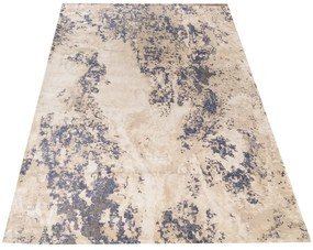 Красив модерен килим в бежово със сини детайли Ширина: 200 см | Дължина: 290 см