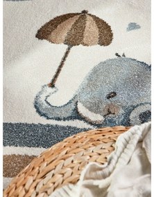 Кремав детски килим 120x170 cm Walk like an Elephant Rainy Party – Villeroy&amp;Boch