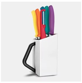 Victorinox - Комплект кухненски ножове SWISS CLASSIC в стойка, 7 части, пъстри цветове