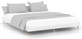 832149 vidaXL Рамка за легло, бяла, 120x200 см, масивно дърво