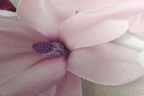 Картина на платно – Магнолия на абстрактен фон