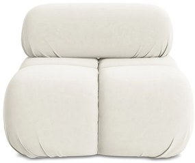 Бял кадифен модул за диван Lokua – Makamii