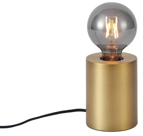 Модерна настолна лампа месинг 13 см - Cylinder