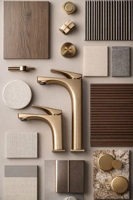 Смесител за мивка PREMIUM Rea Joe Brush Gold low