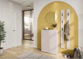 Кремаво шкафче с дъбов декор 74x105x33 cm Alviano – Germania