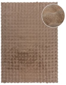 Кафява синтетична кожа 160x230 cm Waffle Faux Fur – Flair Rugs