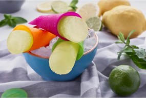 Комплект 3 форми за ледени близалки Lekue 1010240, 360 мл, -60°C / +220°C, Платинен силикон, Многоцветен