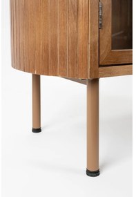 Витрина от масивно каучуково дърво в естествен цвят 100x80x38 cm Yaz – White Label