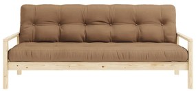 Кафяв разтегателен диван 205 cm Knob - Karup Design