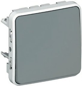 Legrand Девиаторен ключ за вграждане IP55 цвят Сив Plexo  - 069511E
