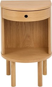 Нощно шкафче от декор от дъб в светло естествен цвят Paron – Actona