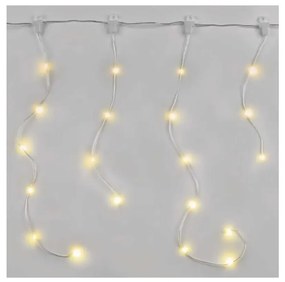 LED външен коледен гирлянд 100 LED, 8 функции, 7,9x0,7 м, IP44, топла бяла