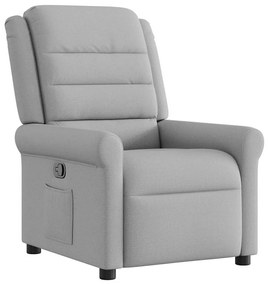 4015645 vidaXL Recliner Chair Cloud Grey Fabric