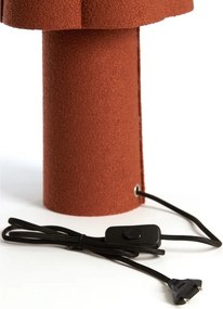 Настолна лампа в тухлен цвят с текстилен абажур (височина 50 cm) Musaby – Light &amp; Living