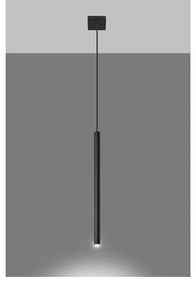 Черно висящо осветително тяло Единично Fideus - Sollux