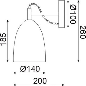 Аплик за стена Cenote