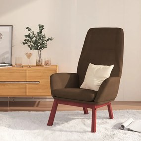 341386 vidaXL Релаксиращ стол, кафяв, плат