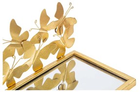 Нощно шкафче в златисто Butterfly – Mauro Ferretti