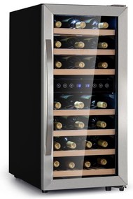 Klarstein Vinamour 33 Duo винен хладилник 2 зони 89 л / 33 бутилки 5-18°C сензорен контрол