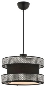 Пендел на кабел HALO 1xE27/60W/230V черен/сив