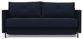 Тъмносин разтегателен диван Cuber с подлакътници Mixed Dance Blue, 100 x 174 cm Cubed - Innovation