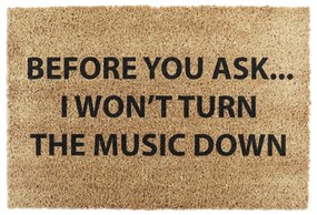 Изтривалка от кокосови влакна 40x60 cm Loud Music – Artsy Doormats
