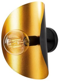 Черна и златисто стенна лампа Sivani – Opviq lights