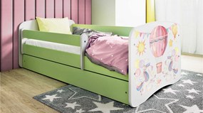 Детско легло Babydreams Cartoon-Prasino-180 x 80-Balloon