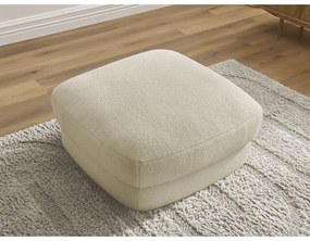 Бежова табуретка от прежда с примки от букле Leonore – Bobochic Paris