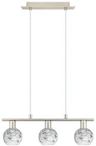 Eglo - LED полилей MY CHOICE 3xE14/4W/230V хром/бяло/черно