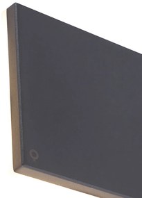 Дизайнерски стенен аплик сив алуминий 15 см с LED 9W - Skyf