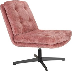Розово въртящо се кресло Kai – White Label