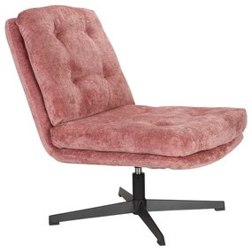 Розово въртящо се кресло Kai – White Label